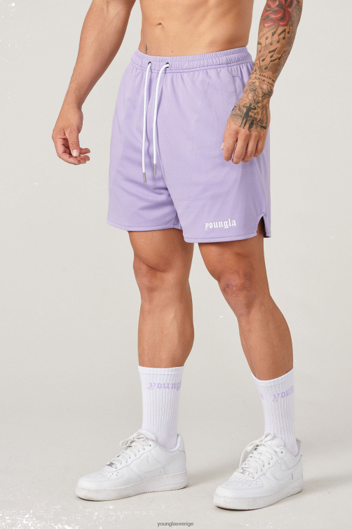 YoungLA män 134 set med shorts och strumpor lavendel Kläder 62TXL495