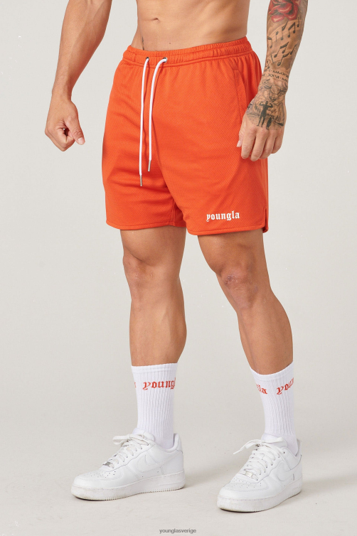 YoungLA män 134 set med shorts och strumpor orange Kläder 62TXL497