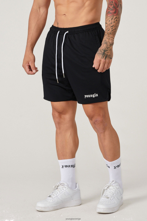 YoungLA män 134 set med shorts och strumpor svart Kläder 62TXL491
