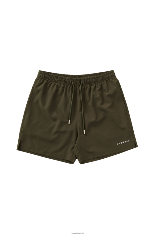 YoungLA män 140 natt badshorts 23\' oliv Kläder 62TXL546
