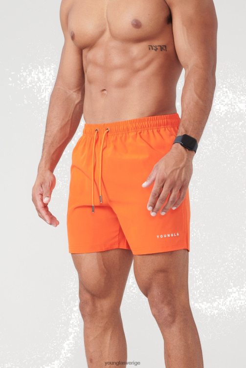 YoungLA män 140 natt badshorts 23\' orange Kläder 62TXL547