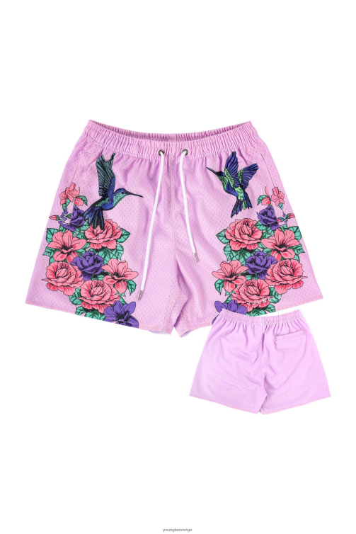 YoungLA män 141 blockfestshortsen rosa boquet Kläder 62TXL612