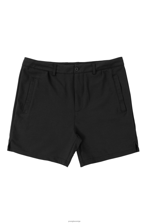 YoungLA män 145 casual chino-shorts svart Kläder 62TXL501