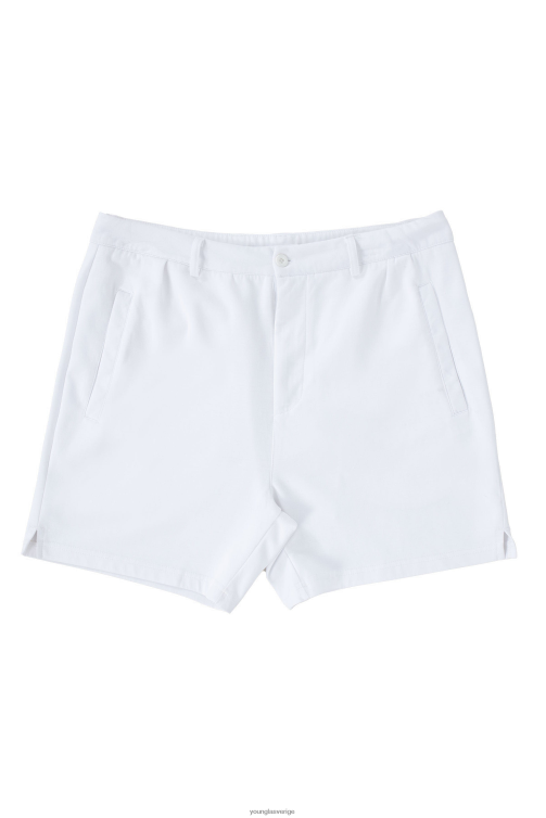YoungLA män 145 casual chino-shorts vit Kläder 62TXL504