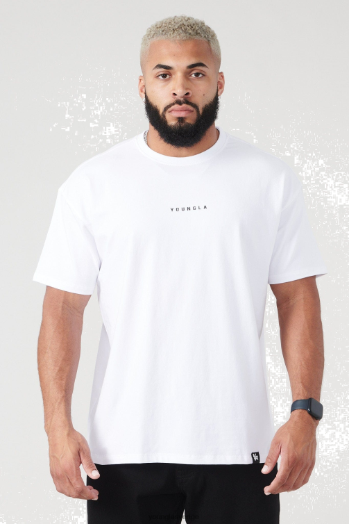 YoungLA män 401 essential jacked t-shirts sommar 23' vit Kläder 62TXL209