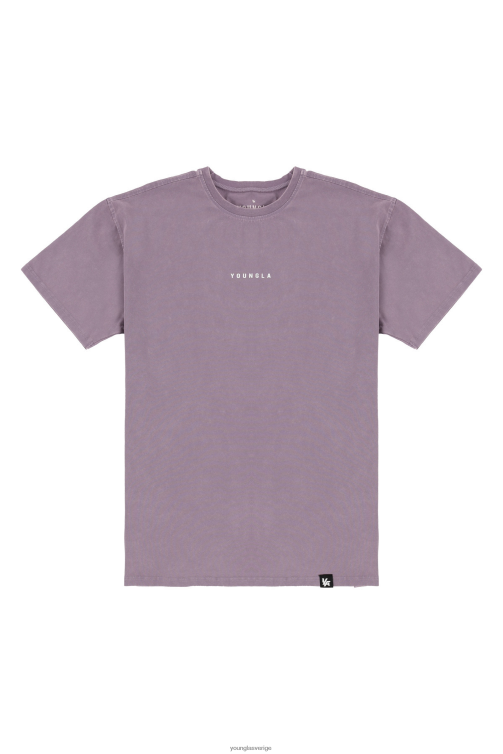 YoungLA män 401 t-shirts med domkrafter lavendel tvätt Kläder 62TXL136