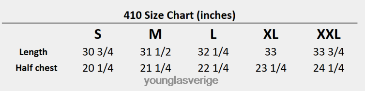 YoungLA män 410 perfekta raglan långärmade skjortor vit Kläder 62TXL449
