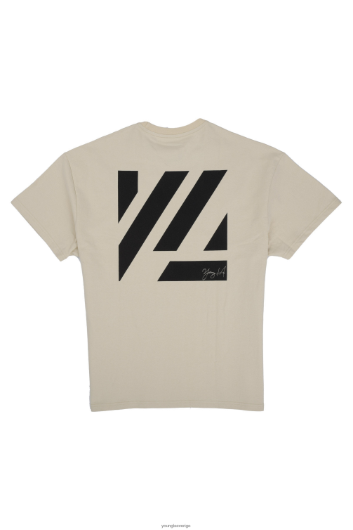 YoungLA män 413 överdimensionerade blockskjortor benvit Kläder 62TXL259