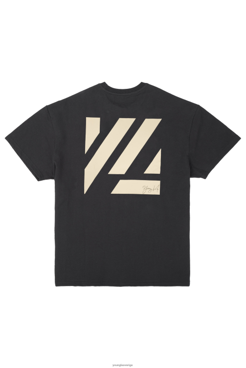 YoungLA män 413 överdimensionerade blockskjortor svart Kläder 62TXL258