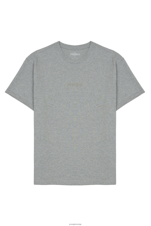 YoungLA män 418 resist tees gråmelerad Kläder 62TXL130