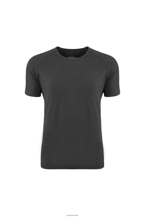 YoungLA män 422 monterad delt tee nardo grå Kläder 62TXL384