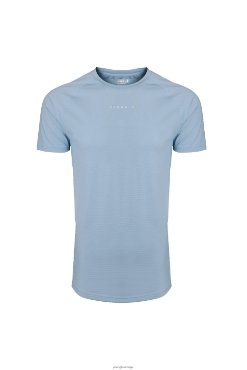 YoungLA män 440 performance line kortärmade skjortor himmelsblå Kläder 62TXL443