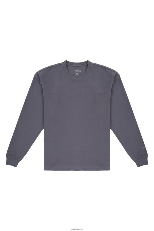 YoungLA män 450 molnskum långa ärmar nardo grå Kläder 62TXL420