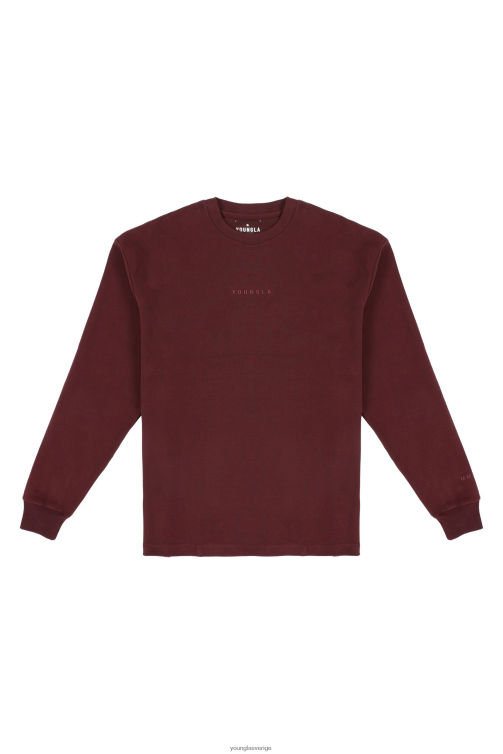 YoungLA män 450 molnskum långa ärmar vin Kläder 62TXL419