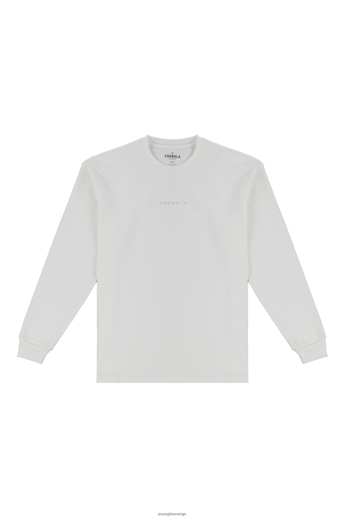 YoungLA män 450 molnskum långa ärmar vit Kläder 62TXL417