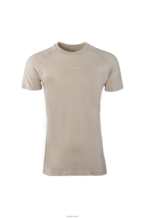 YoungLA män 454 new gen kompressionst-shirt beige Kläder 62TXL376