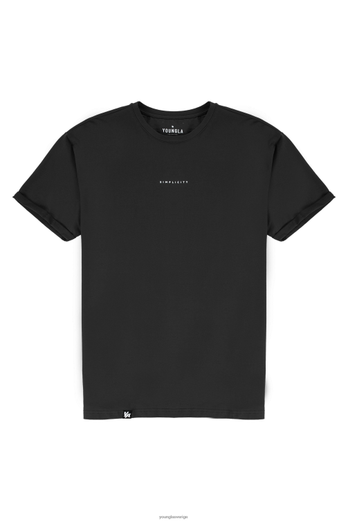 YoungLA män 456 enkelhet tees svart Kläder 62TXL404