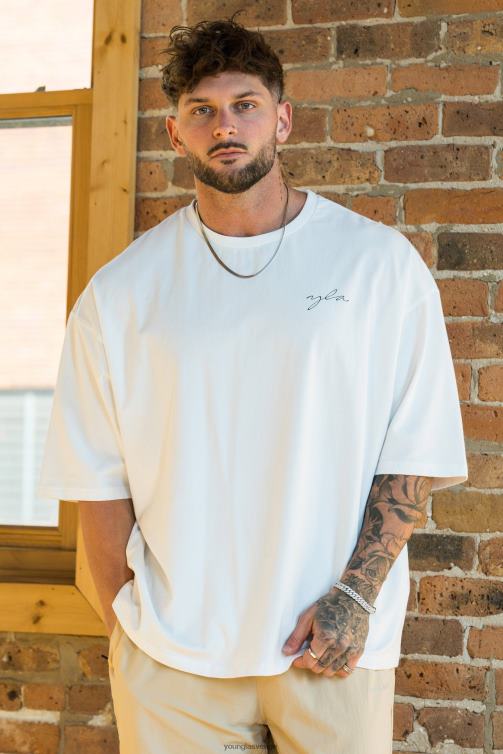 YoungLA män 464 skyline superstora t-shirts lavendel tvätt Kläder 62TXL276