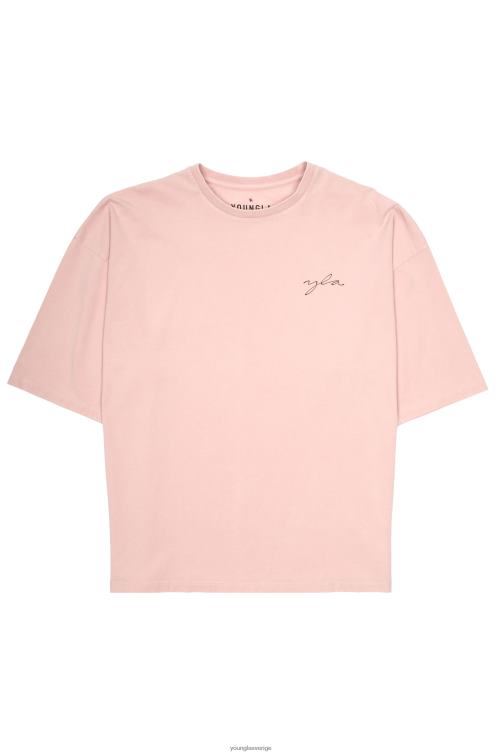 YoungLA män 464 skyline superstora t-shirts svart tvätt Kläder 62TXL275