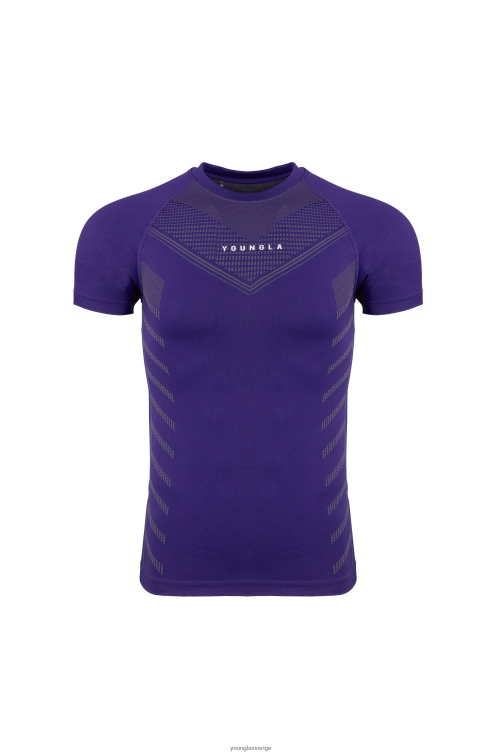 YoungLA män 465 superhjälte kompressionströjor mörklila Kläder 62TXL125
