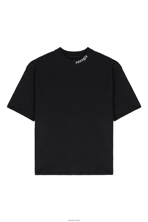 YoungLA män 467 romerska tees svart Kläder 62TXL150