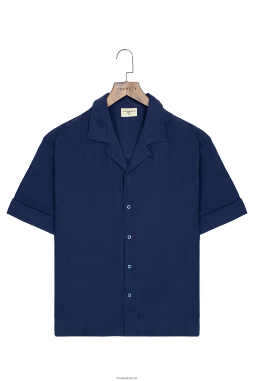 YoungLA män 468 klass skjortor Marin Kläder 62TXL159