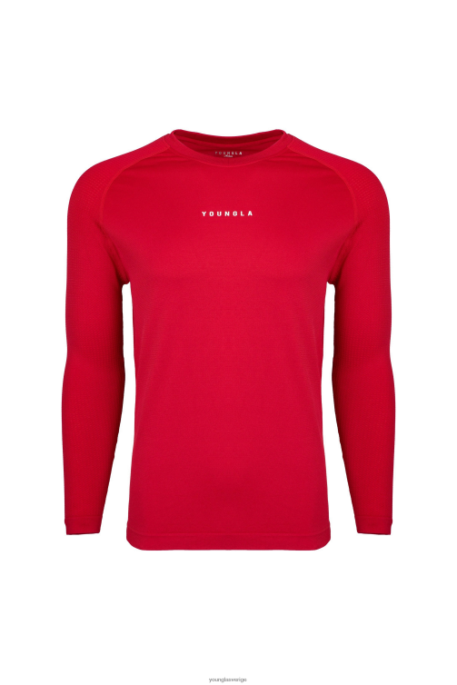 YoungLA män 823 new gen kompression långärmad haute röd Kläder 62TXL362