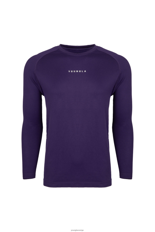 YoungLA män 823 new gen kompression långärmad mörklila Kläder 62TXL361