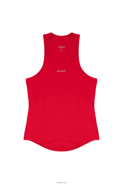 YoungLA män 309 signaturtankar röd Kläder 62TXL29