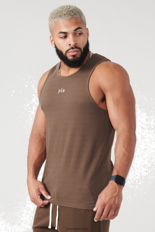 YoungLA män 310 san diego stridsvagnar brun tvätt Kläder 62TXL42