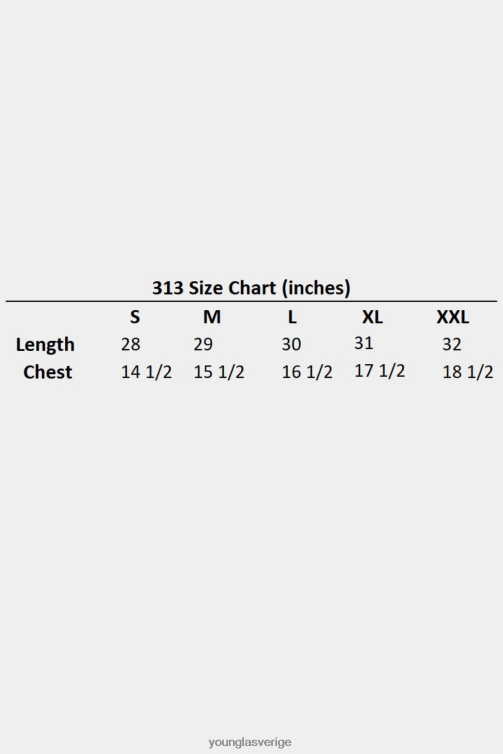 YoungLA män 313 raket rib tankar svart Kläder 62TXL47