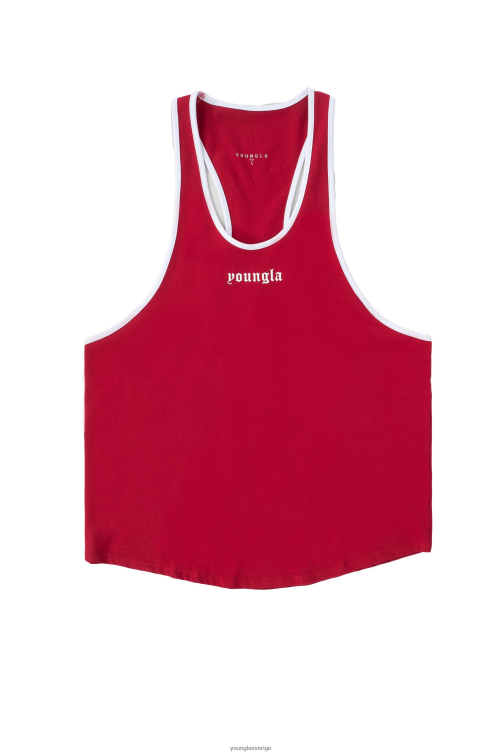 YoungLA män 322 gyllene era stridsvagnar röd Kläder 62TXL34