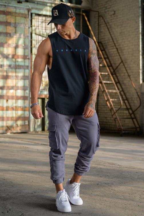 YoungLA män 332 oändliga muskeltankar ljusgrå Kläder 62TXL65