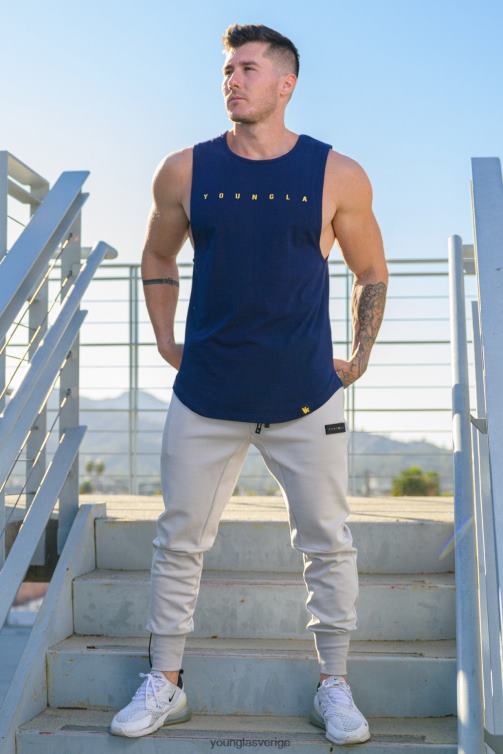 YoungLA män 332 oändliga muskeltankar skog grön Kläder 62TXL64