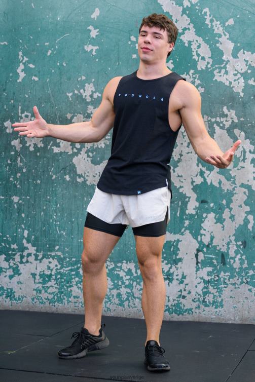 YoungLA män 332 oändliga muskeltankar skog grön Kläder 62TXL64