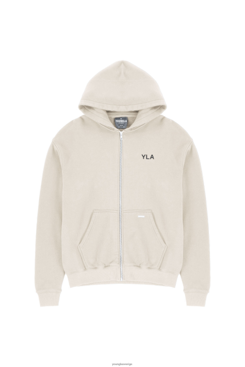 YoungLA män 515 monarch luvtröja med dragkedja bentvätt Kläder 62TXL790