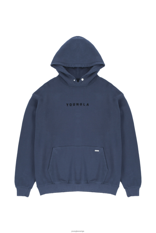 YoungLA män 535 monarch pullover hoodies marin tvätt Kläder 62TXL841
