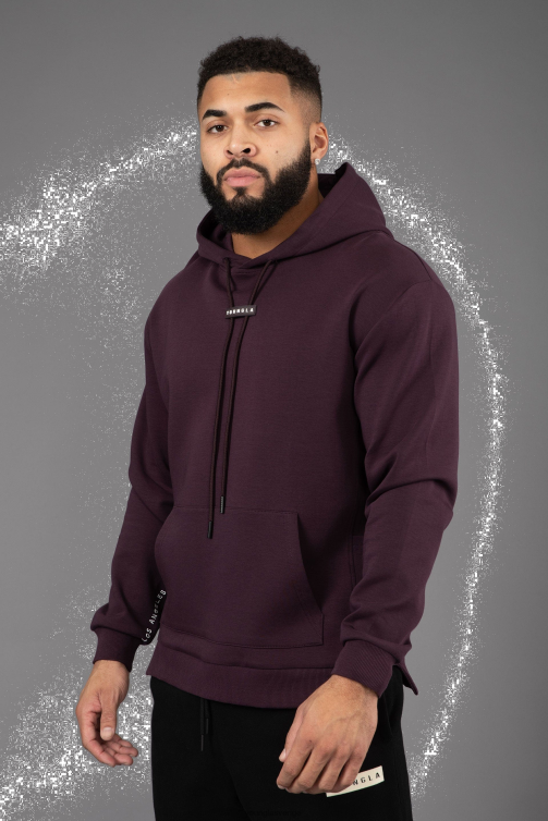 YoungLA män 542 pro-tech hoodies lila Kläder 62TXL786