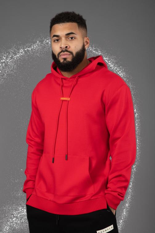 YoungLA män 542 pro-tech hoodies röd Kläder 62TXL787