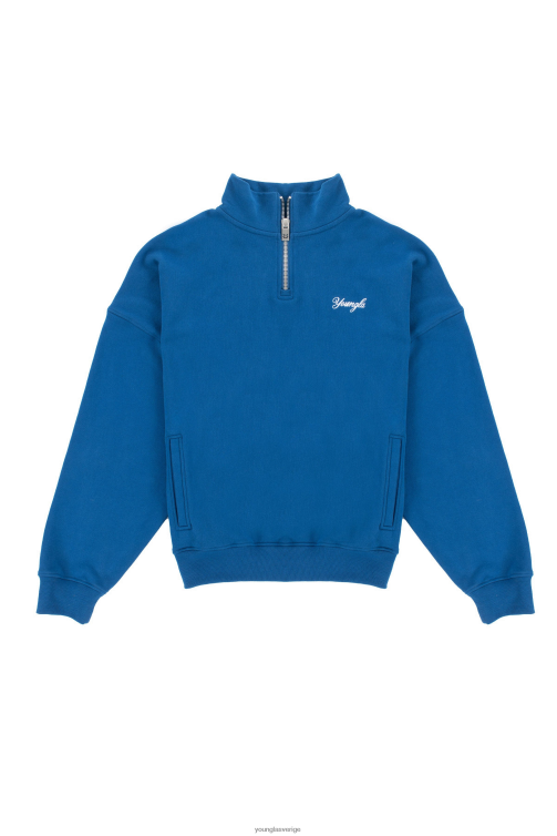 YoungLA män 558 supersized g kvarts blixtlås Kungsblått Kläder 62TXL836