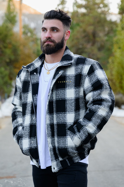 YoungLA män 563 kingpin jackor svart Kläder 62TXL824